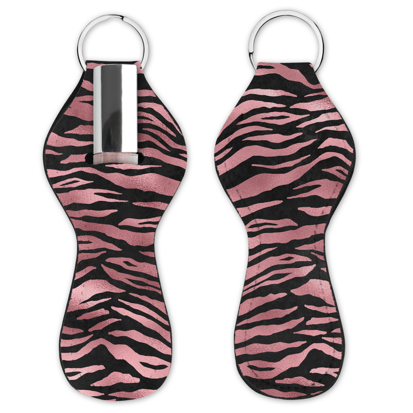 Lip Gloss Holder - Tiger Pink and Black