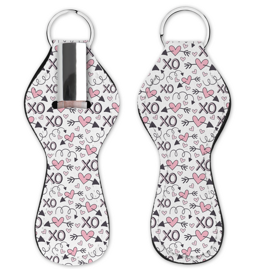 Lip Gloss Holder -XO Heart White