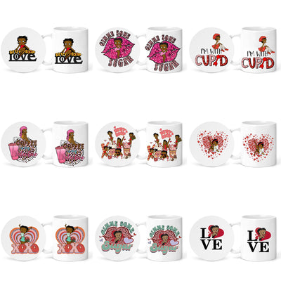 Personalized Betty Boop 11oz Mug Set/ Afro American Betty Boop/ Coffee Mug/Valentine's Day Mug