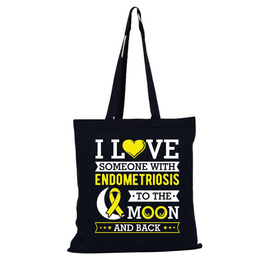 Personalized Endometriosis Awareness Designed Tote Bag, (Fast Shipping) I