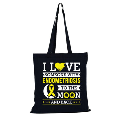 Personalized Endometriosis Awareness Designed Tote Bag, (Fast Shipping) I