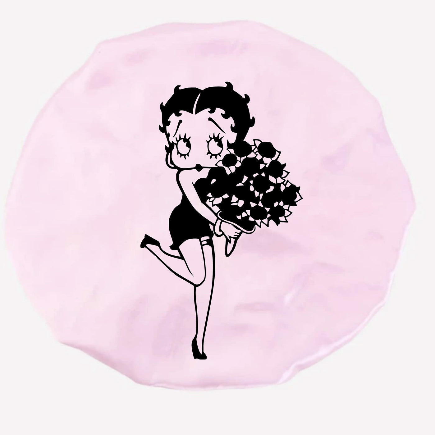 Personalized Betty Boop Satin Hair Bonnet for women Pink hair bonnet Custom Silk for Women, Teens, and Kids Satin Sleep Cap