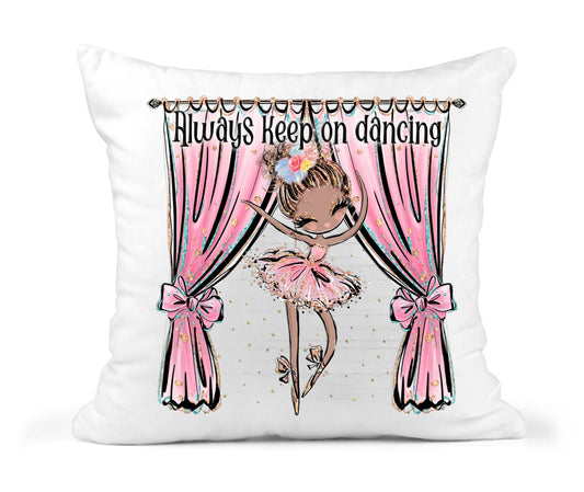 Personalized Ballerina Throw Pillow Gift for Her