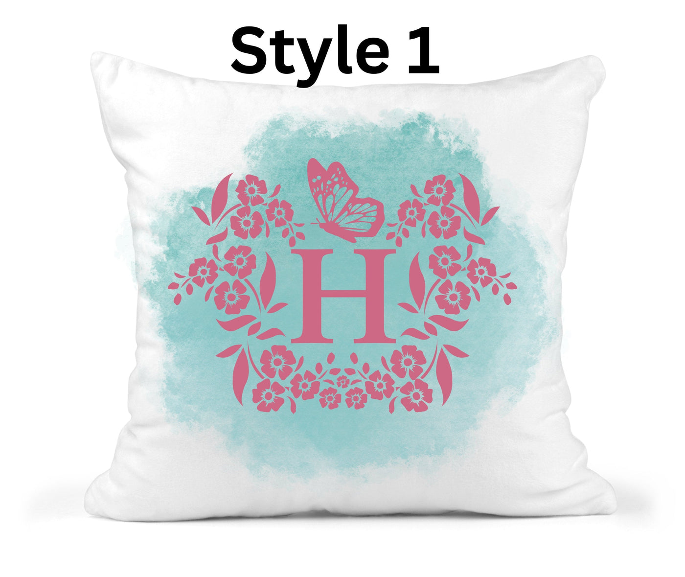 Personalized Throw Pillow  Girl Stopping to smell the flowers Hand Drawn